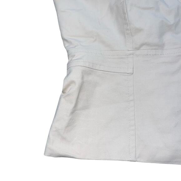 ANN TAYLOR Cream Sleeveless Blouse Size 2 - Picture 3 of 8